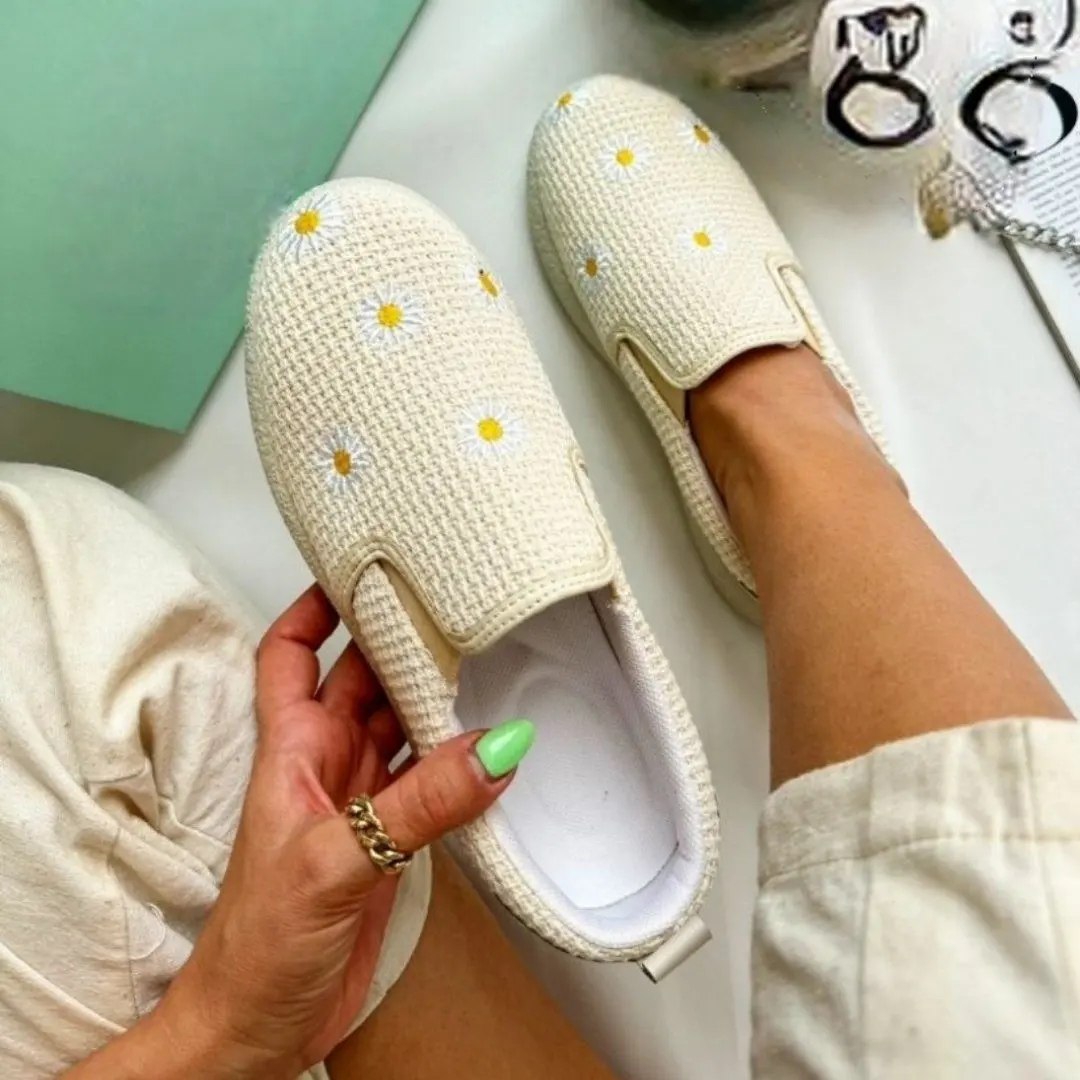 کفش ونس طرح بابونه